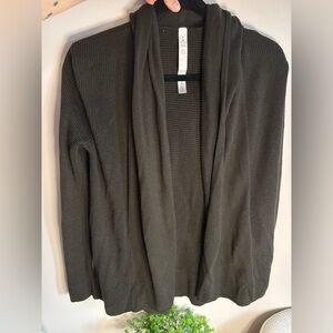 Lululemon Athletica Charcoal Open Cardigan